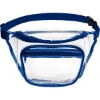 Promotional Clear PVC Fanny Pack with Dual Pockets - Large Navy B111
