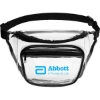 Promotional Clear PVC Fanny Pack with Dual Pockets - Large Black B111
