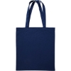 Promotional 15x16 Calico Cotton Tote Bag - 140GSM Navy B501