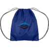 Promotional 14.5x17.5 210D Polyester Drawstring Backpack Navy Blue B515B