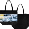 Promotional Arlington 300D Two-Tone Dye Sublimation Tote Bag Black B545S