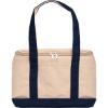 Promotional Insulated Cotton Lunch Tote Navy Blue/Beige B614