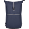 Promotional Brockton PU Leatherette Waterproof Backpack Navy Blue/Black B645