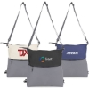 Custom Ocean Plastic Two Tone Backpack Tote with Logo B671
