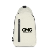 Promotional Ocean Plastic Sling Bag White/Black B672