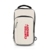 Promotional Ocean Plastic Two Tone Ripstop Sling Bag White/Black B673