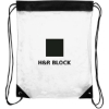 Promotional The Coliseum Stadium Drawstring Bag Black/Clear B702
