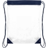 Promotional The Coliseum Stadium Drawstring Bag Navy Blue/Clear B702