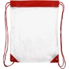 Promotional The Coliseum Stadium Drawstring Bag Red/Clear B702