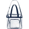 Promotional The Everything Clear Vinyl Tote Bag Navy Blue/Clear B705
