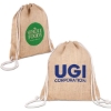 Custom India Jute Drawstring Bag with Logo B717
