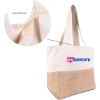 Promotional Cotton Canvas Tote Bag with Jute Gusset Tan B720