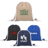 Custom Recycled Threads Drawstring Bag with Logo B740