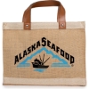Promotional Petite Jute Luxe Tote Tan B744