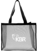 Promotional MeshLine Shopper Tote Bag Gray/Black B773