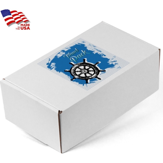 Custom Full Color Printed Corrugated Box Medium 11x6.5x4 For Mailer with Logo GL2007-DDP