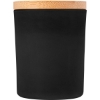 Promotional Vanilla-Scented Soy Wax Candle in Glass Jar w/Bamboo Lid (La Black H103