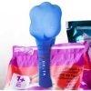 Promotional Recycled Pet Food Scoop and Bag Clip Translucent Blue H111