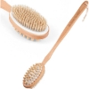 Promotional Double-Sided Bath and Massager Brush Bamboo Brown H161