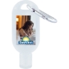 Promotional 1 oz. Hand Sanitizer Gel with Carabiner Clear H304