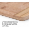Promotional The Brisbane 11-Inch Two-Tone Deluxe Bamboo Cutting Board Bamboo Brown H461