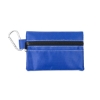 Promotional 14pc First Aid Kit in Soft Zipper Pouch with Carabiner Blue H678