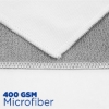 Promotional 5x7 Microfiber Terry Towel - 400GSM White H704S