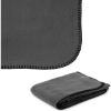 Promotional 260g Anti-Pill Embroidered Fleece Throw Blanket 50 x 60 Gray H803