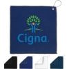 Custom 12x12 Recycled Golf Towel with Carabiner with Logo H812