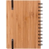 Promotional EverGreen Bamboo Notebook with Recycled Paper Bamboo Brown JT124