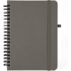 Promotional 5x7 Premium UltraHyde Leather Notebook with Pen Holder Gray JT129
