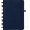 Promotional 5x7 Premium UltraHyde Leather Notebook with Pen Holder Navy JT129