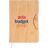 Custom 5.8x8.3 Maui Faux Bamboo Notebook with Phone Holder with Logo JT138