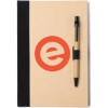Promotional Binded Kraft Journal with Pen Closure Black JT144