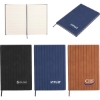 Custom PrimeMark A5 Stripe-Embossed Journal with Logo JT149