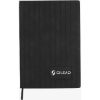 Promotional PrimeMark A5 Stripe-Embossed Journal Black JT149