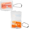 Promotional Silicone Ear plugs with String Orange K225