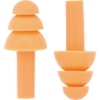 Promotional Silicone Earplug Keychain Orange/Clear K228