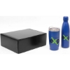 Promotional Stainless Steel 17oz. Tumbler & 22oz. Bottle Set Blue KT117