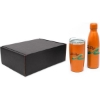 Promotional Stainless Steel 17oz. Tumbler & 22oz. Bottle Set Orange KT117