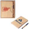 Custom Bamboo Station Journal Set with Logo KT302