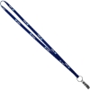 Promotional 3/8 Screen Printed Lanyard Navy Blue L103F