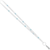 Promotional 3/8 Screen Printed Lanyard White L103F