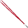 Promotional 3/8 Recycled Screen Printed Lanyard Red L103FE
