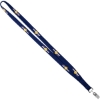 Promotional 5/8 Recycled Shoe String Lanyard Navy Blue L103WE