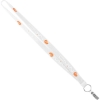 Promotional 3/4 Recycled Euro Soft Lanyard White L109E