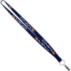 Promotional 3/4 Recycled Euro Soft Lanyard Navy Blue L109E