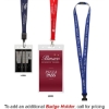 Custom 3/4 Detail Woven Lanyard with Logo L202