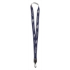 Promotional 3/4 Detail Woven Lanyard Navy Blue L202