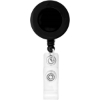 Promotional Round-Shaped Retractable Badge Holder Black L301